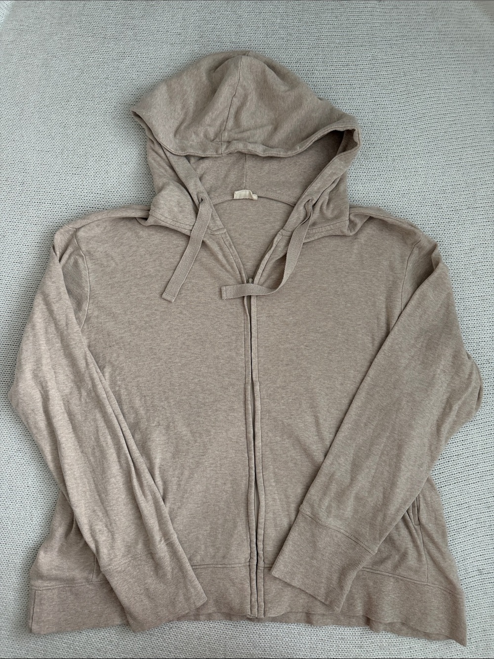 Pact 100% Organic Cotton Full Zip Jacket Tan Size XL